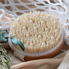 Load image into Gallery viewer, Exfoliating Bamboo Bath Brush
