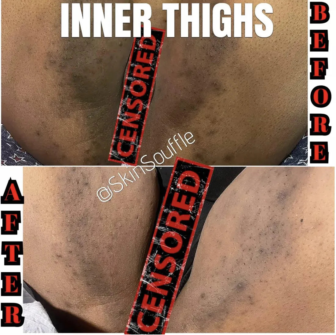 Customer before and after